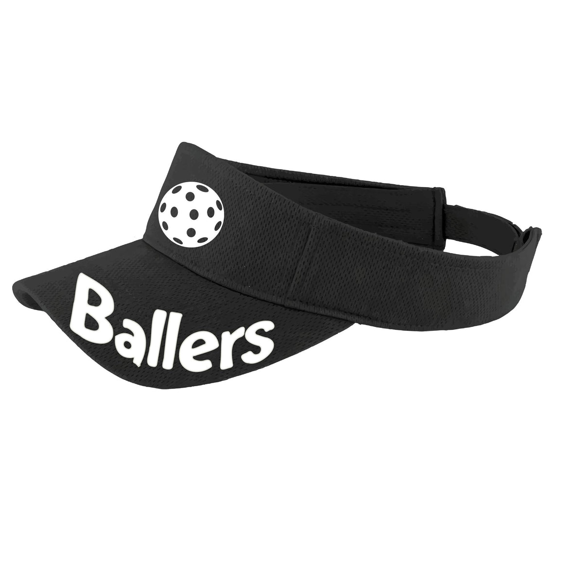 Ballers With Pickleballs (10 Custom Colors) | Pickleball Visors | Moisture Wicking 100% Polyester