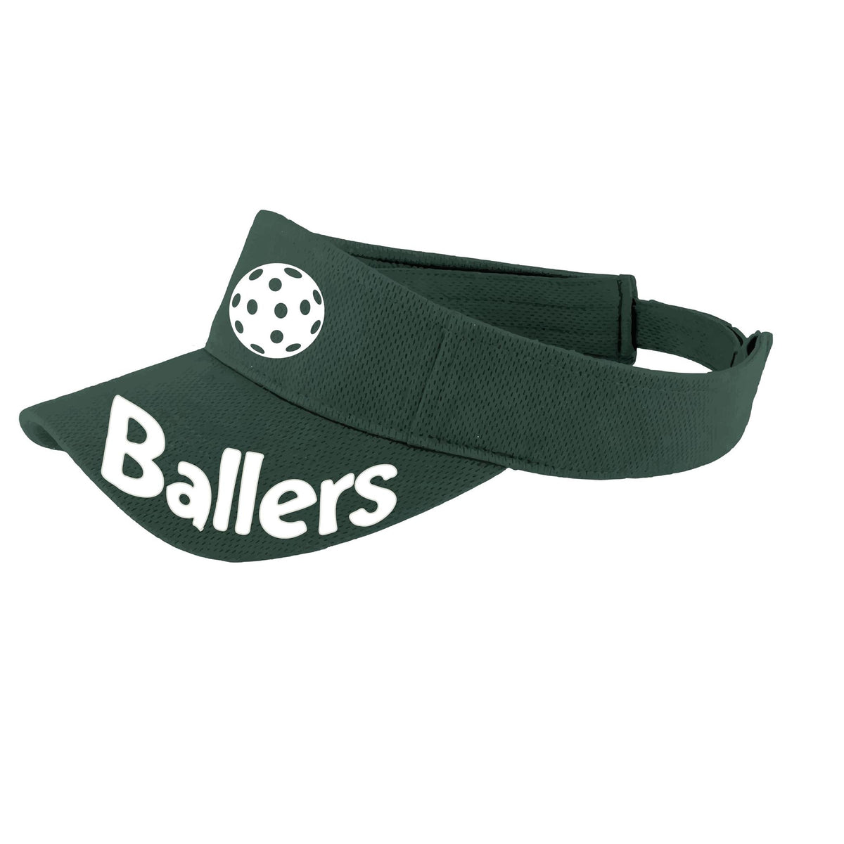 Ballers With Pickleballs (10 Custom Colors) | Pickleball Visors | Moisture Wicking 100% Polyester