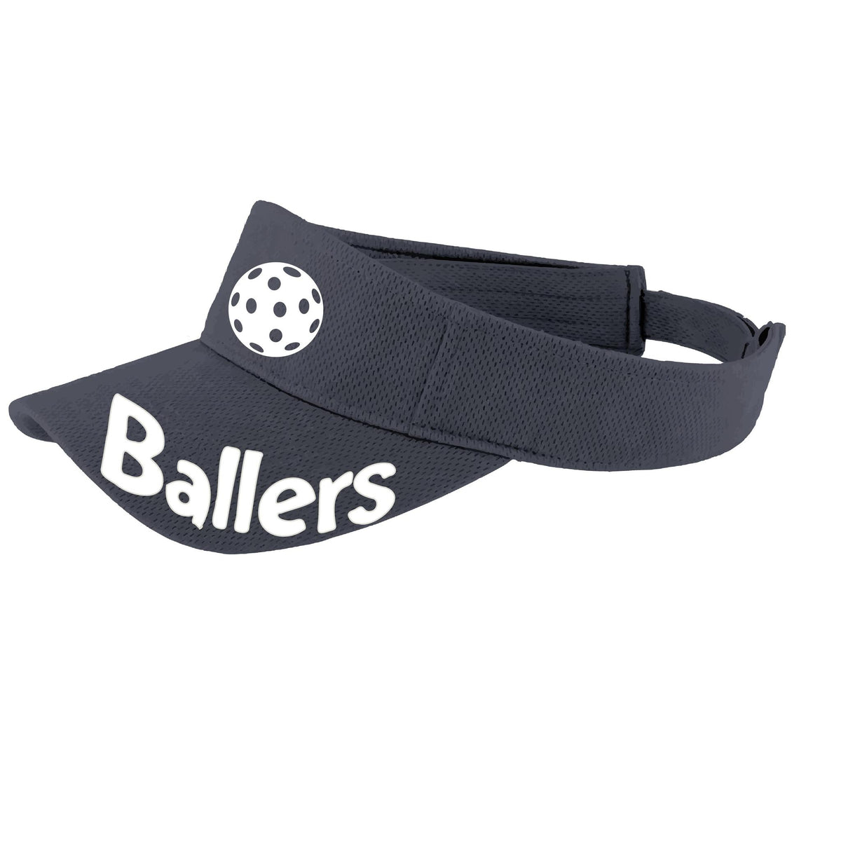 Ballers With Pickleballs (10 Custom Colors) | Pickleball Visors | Moisture Wicking 100% Polyester