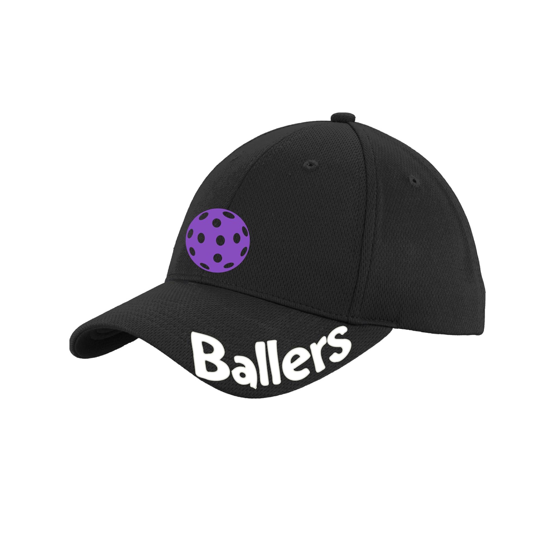 Ballers With Pickleballs (Custom) | Pickleball Hat | Moisture-Wicking 100% Polyester