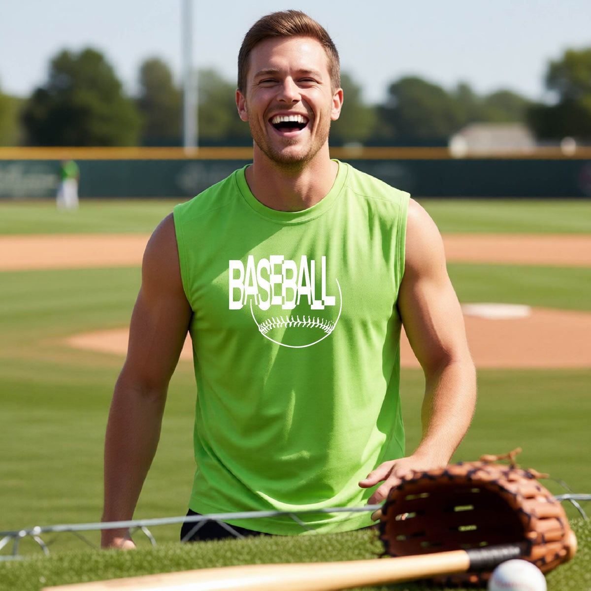 Men’s Athletic Baseball Shirts – Performance Sportswear – Sleeveless