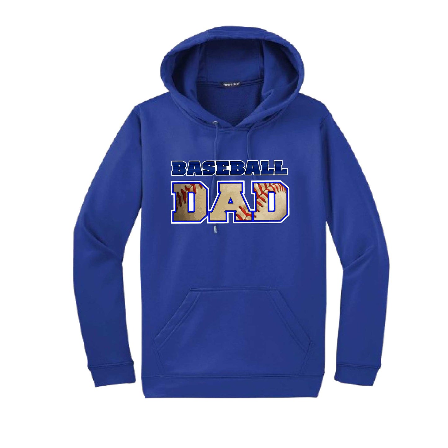 Baseball Dad | Unisex Hoodie Athletic Baseball Sweatshirt | 50% Cotton/50% Polyester