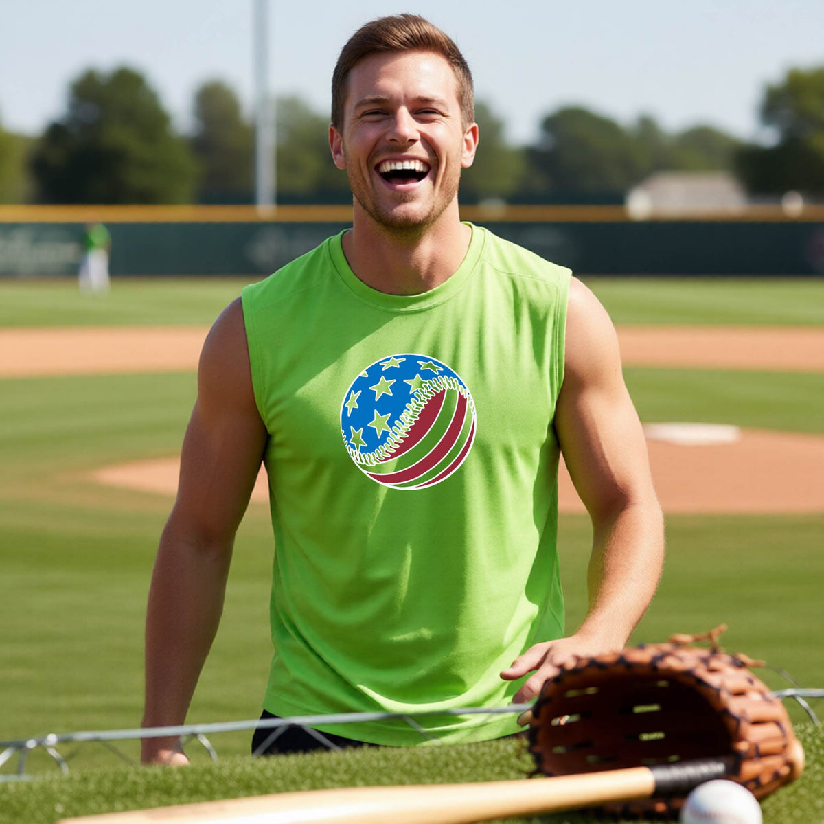 Men’s Athletic Baseball Shirts – Performance Sportswear – Sleeveless