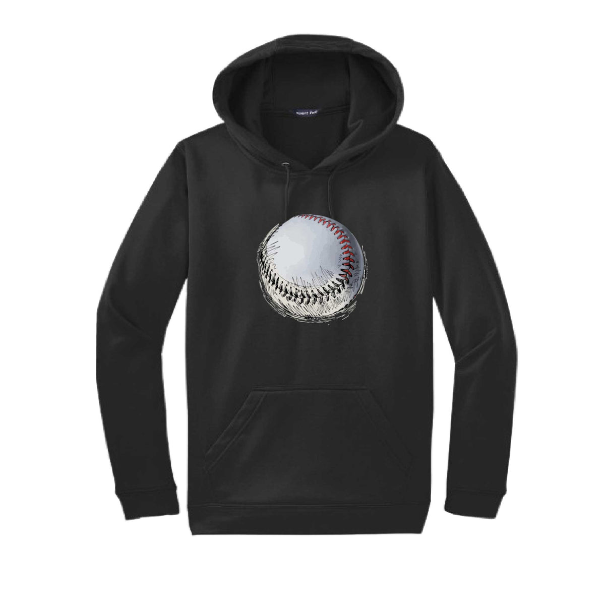 Baseball Sketched | Unisex Hoodie Athletic Baseball Sweatshirt | 50% Cotton/50% Polyester