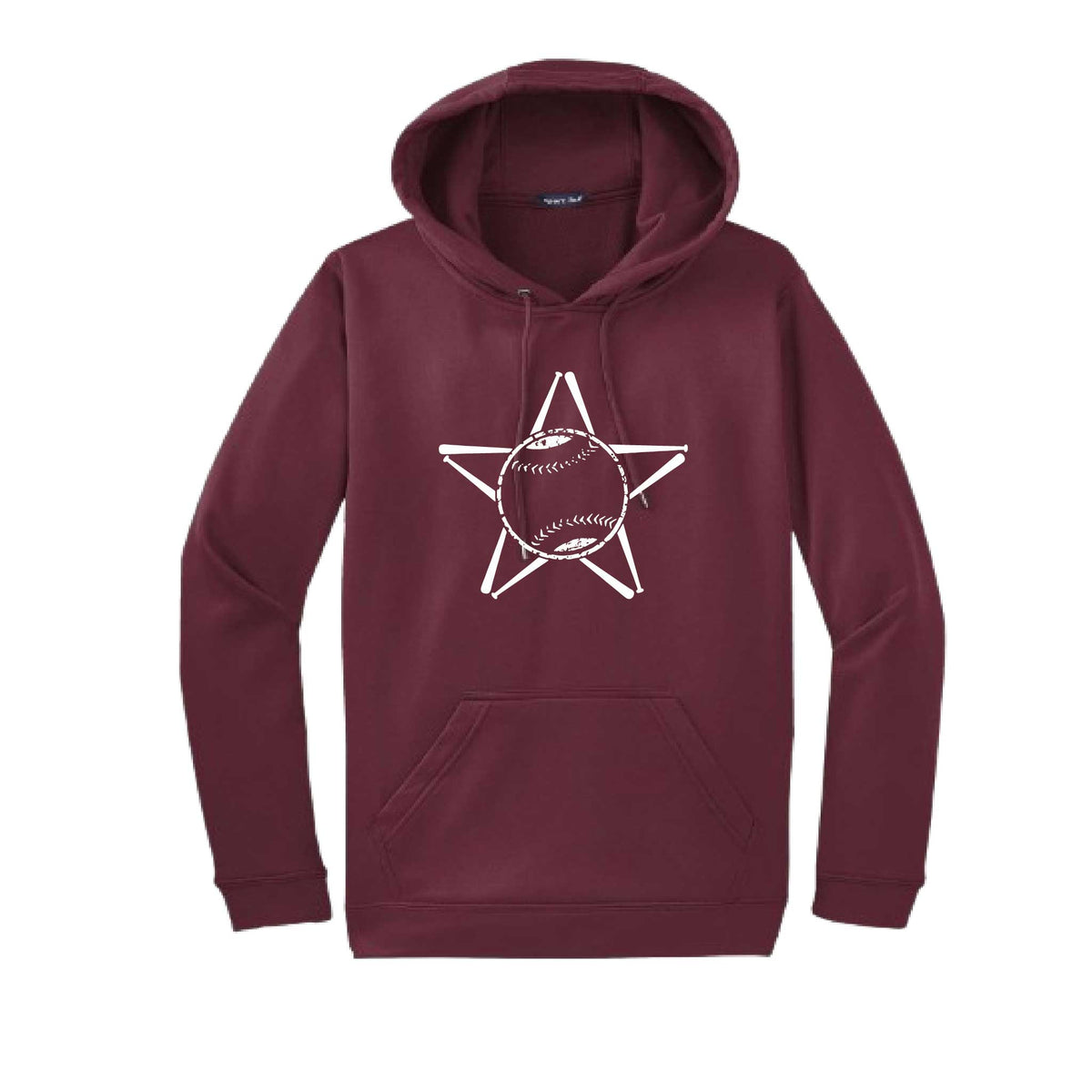 Baseball Star | Unisex Hoodie Athletic Baseball Sweatshirt | 50% Cotton/50% Polyester
