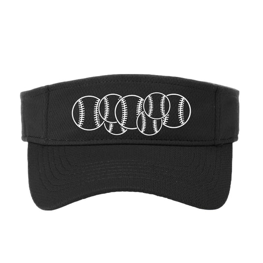 Full Count | Baseball Visors | Moisture Wicking 100% Polyester
