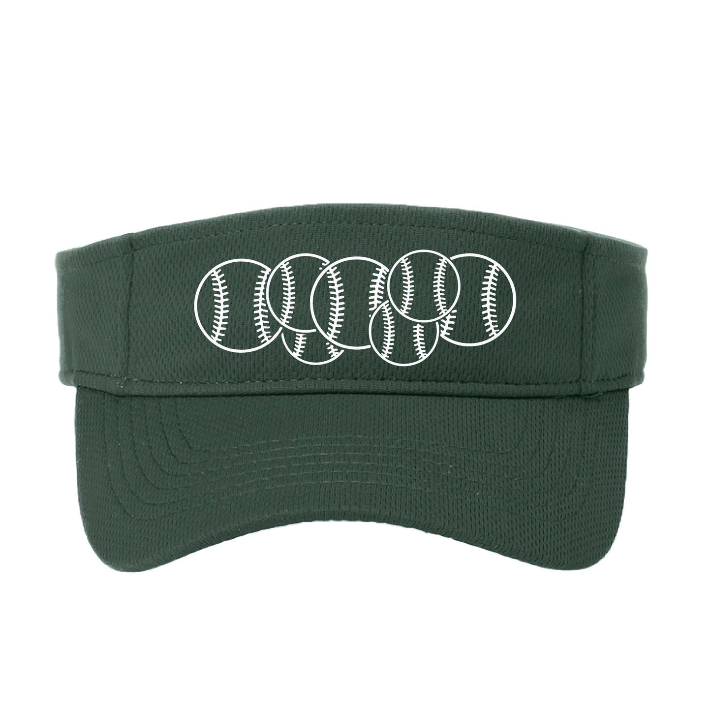 Full Count | Baseball Visors | Moisture Wicking 100% Polyester