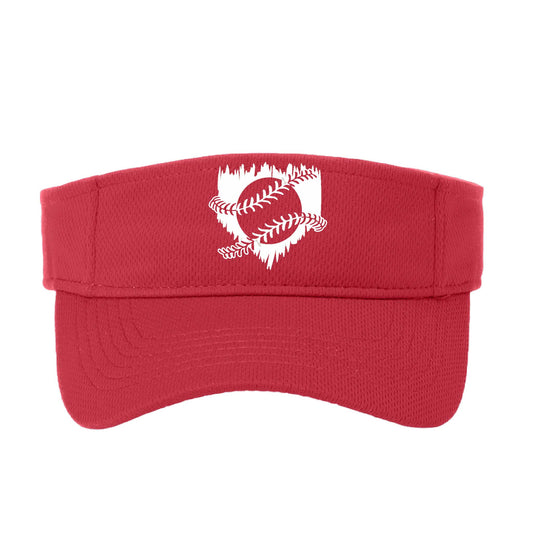 Home Run | Baseball Visors | Moisture Wicking 100% Polyester