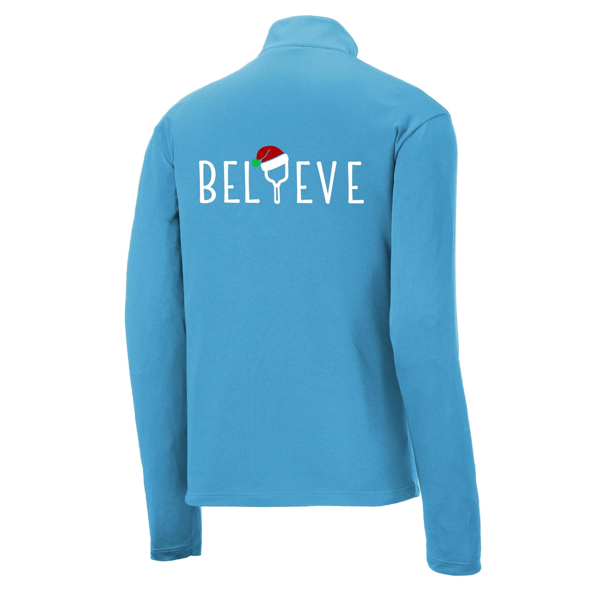 Believe | Men's 1/4 Zip Long Sleeve Pullover Athletic Performance Shirt | 100% Polyester