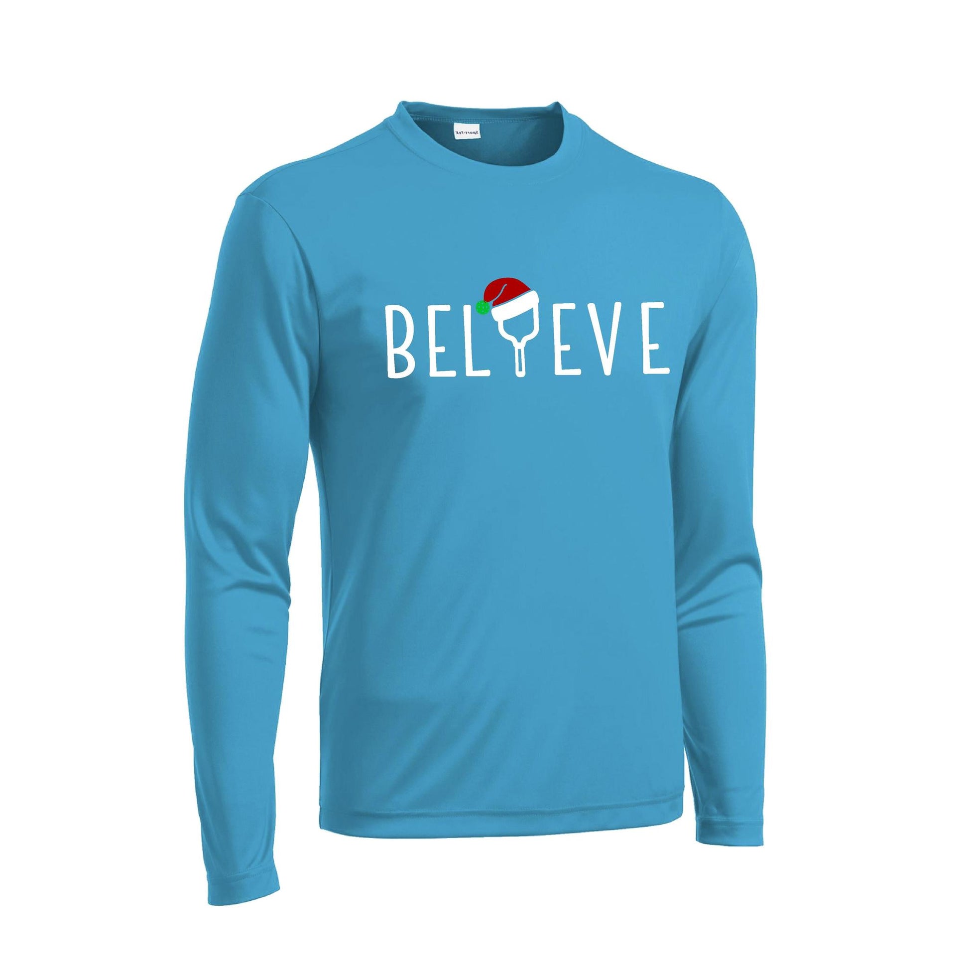 Believe | Men's Long Sleeve Athletic Performance T-Shirt | 100% Polyester