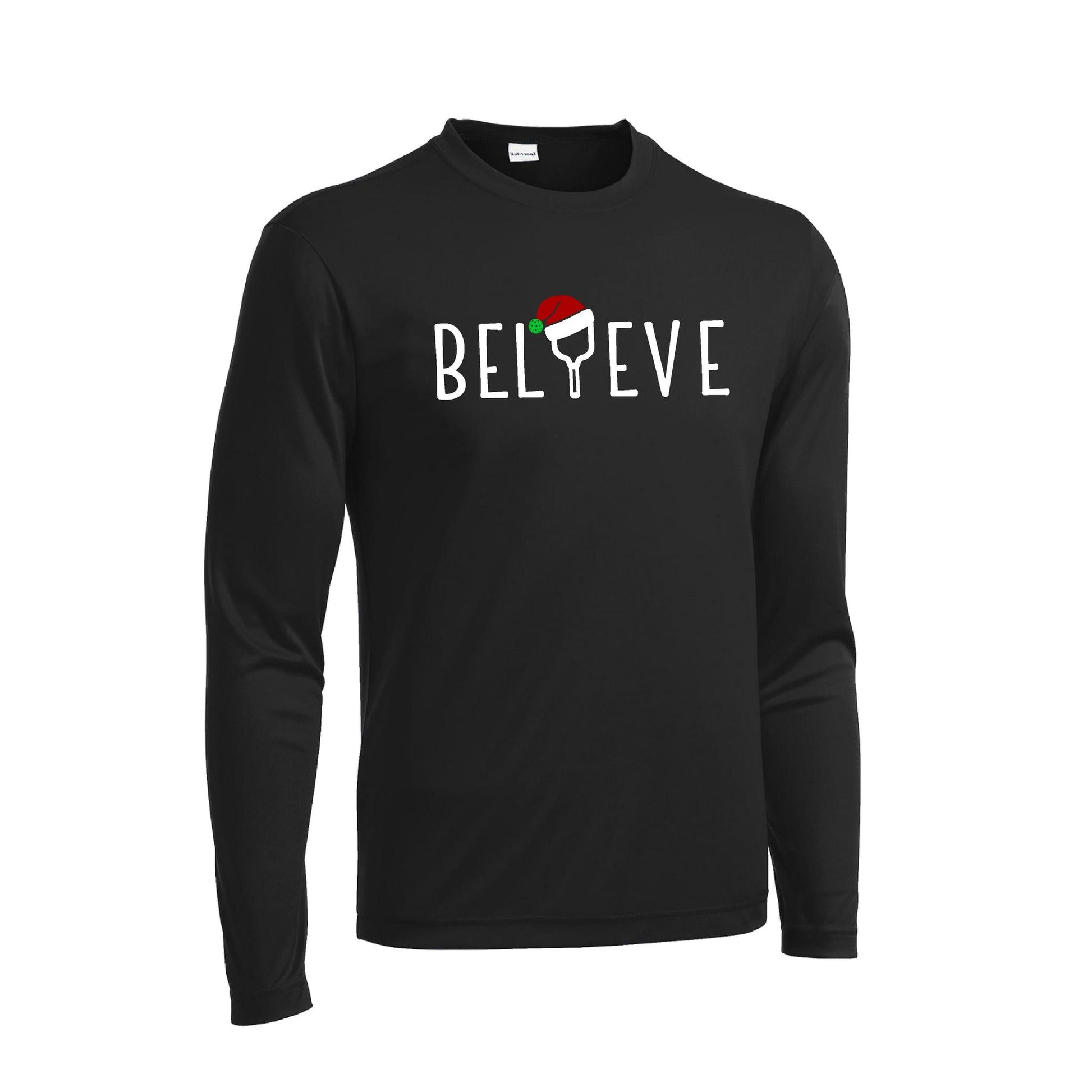 Believe | Men's Long Sleeve Athletic Performance T-Shirt | 100% Polyester
