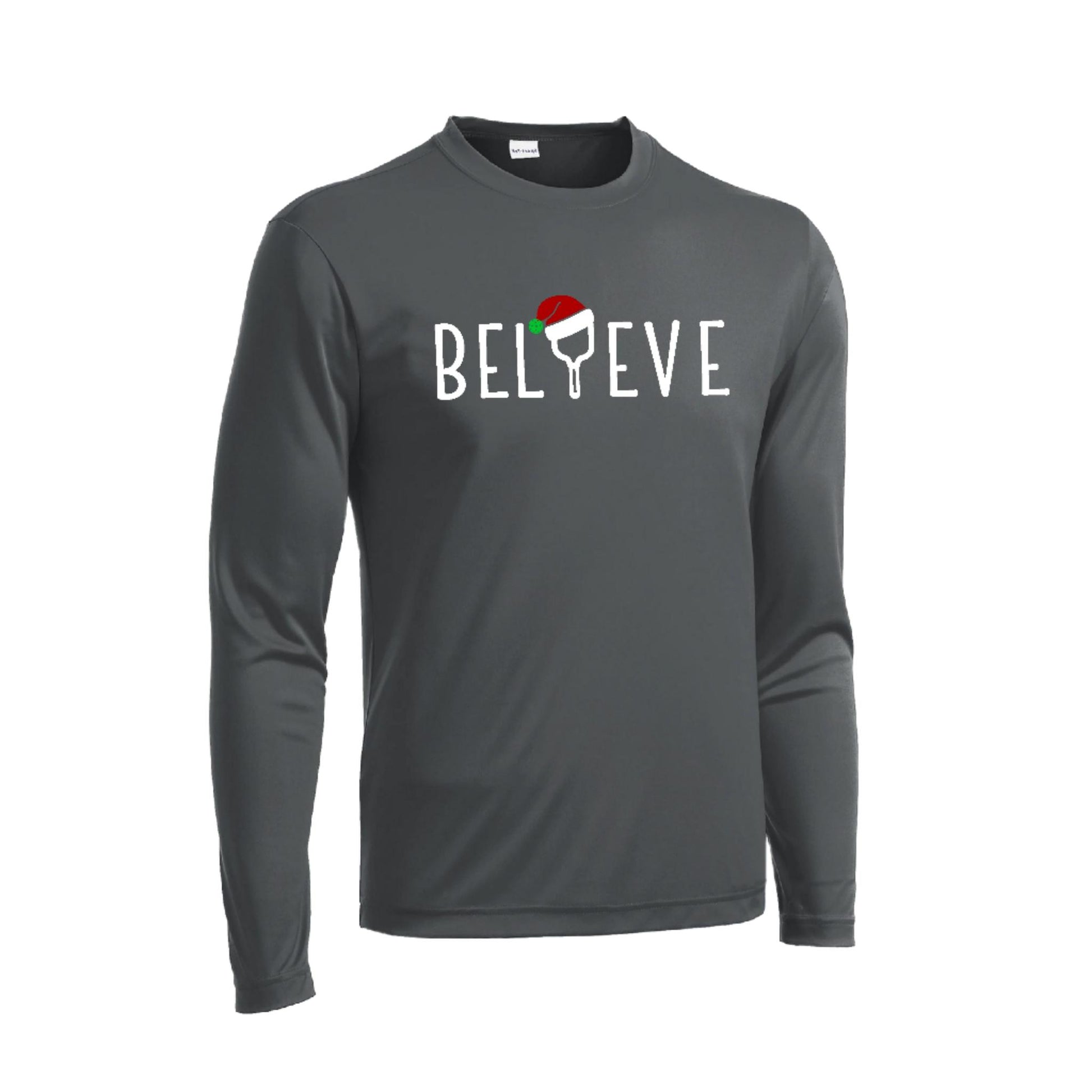 Believe | Men's Long Sleeve Athletic Performance T-Shirt | 100% Polyester