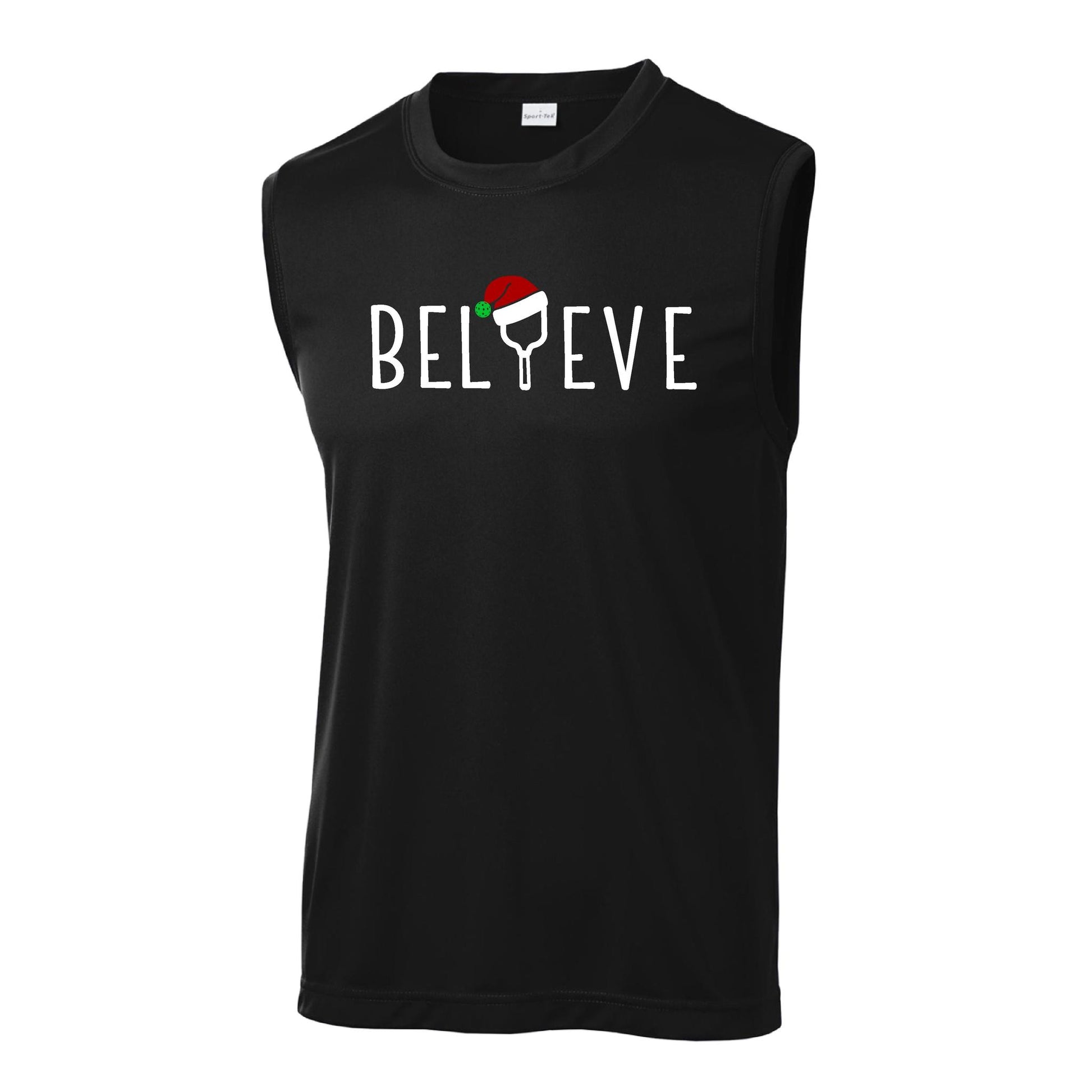 Believe | Men's Sleeveless Athletic Performance T-Shirt | 100% Polyester