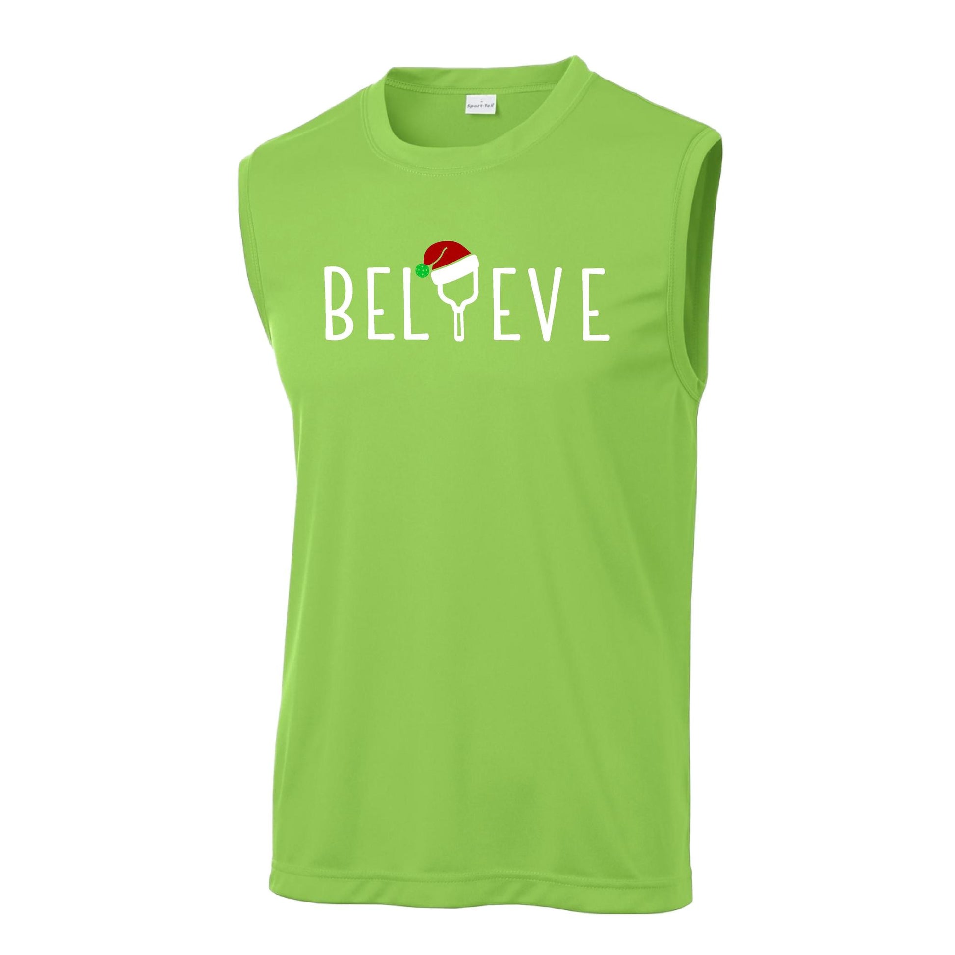 Believe | Men's Sleeveless Athletic Performance T-Shirt | 100% Polyester