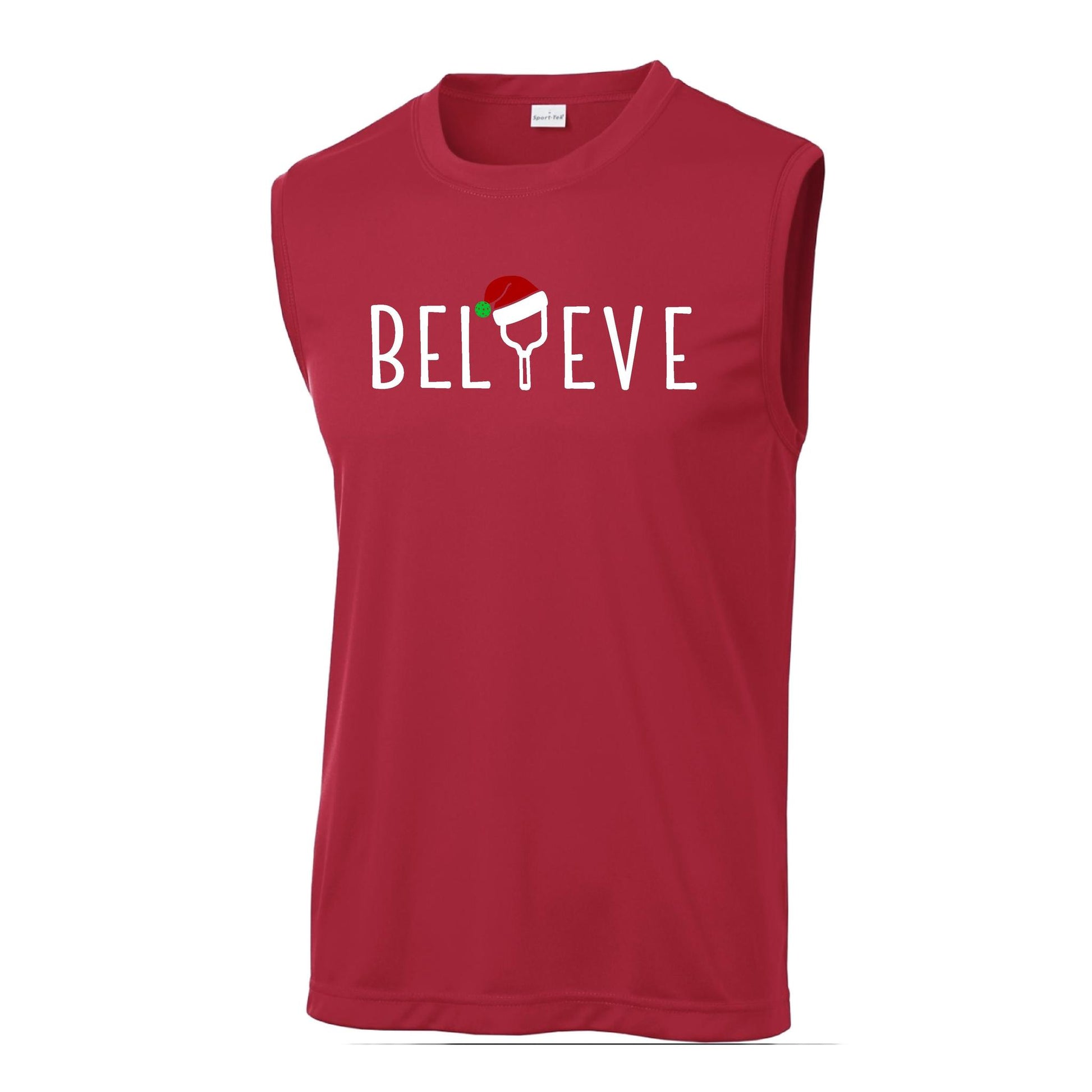 Believe | Men's Sleeveless Athletic Performance T-Shirt | 100% Polyester