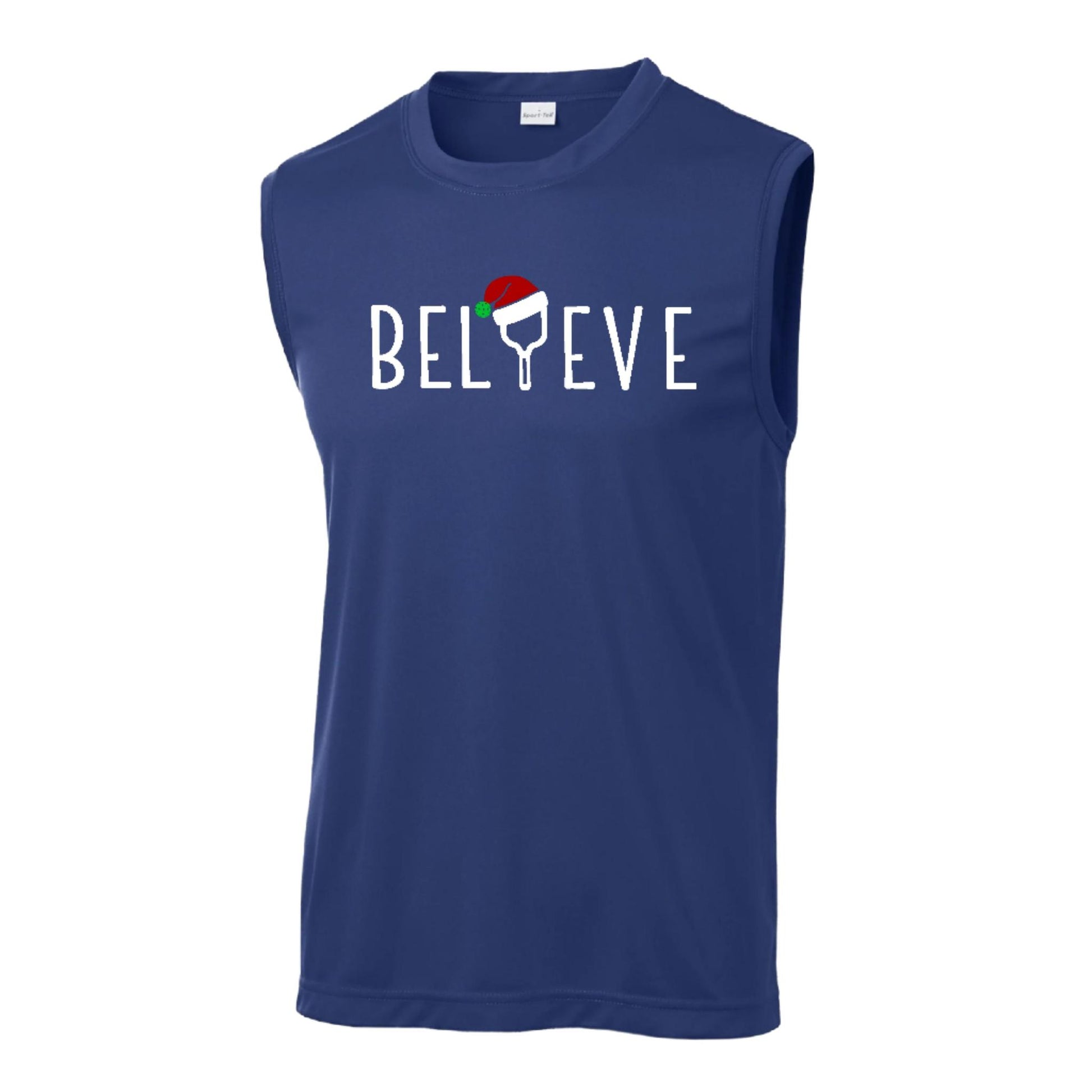 Believe | Men's Sleeveless Athletic Performance T-Shirt | 100% Polyester