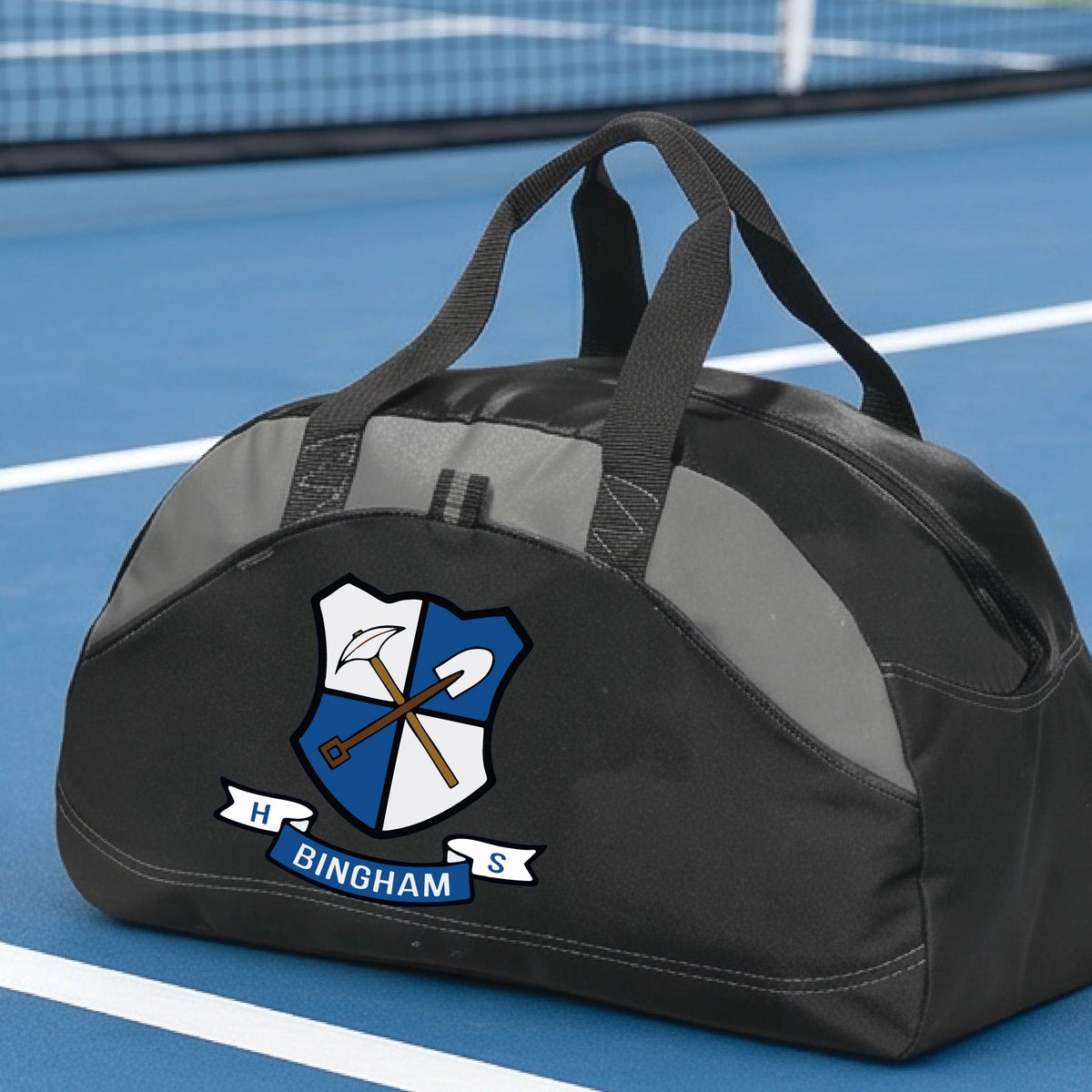 Bingham High School Personalized UHSPA Black Team Duffel Bag – Pickleball & Weekend Travel Bag
