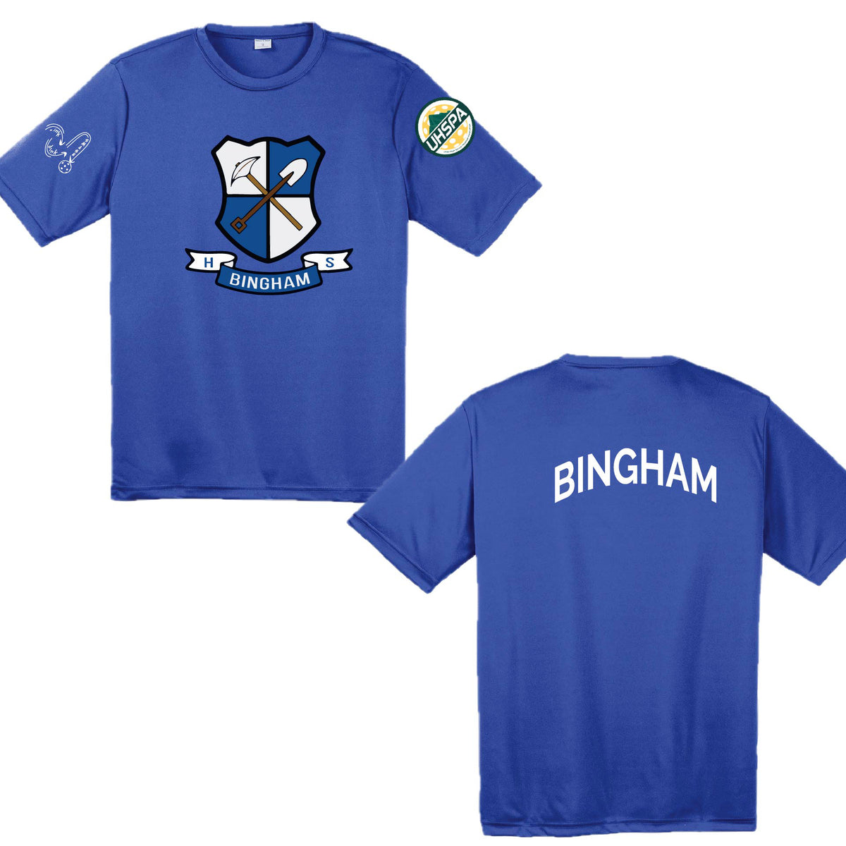 Bingham High USHPA | Men's Short Sleeve Crewneck T-Shirts | 100% Polyester