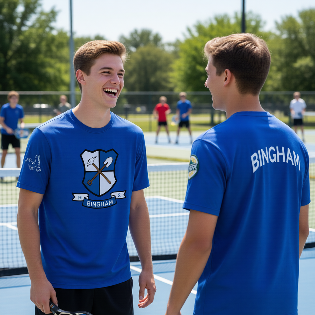 Bingham High USHPA | Men's Short Sleeve Crewneck T-Shirts | 100% Polyester