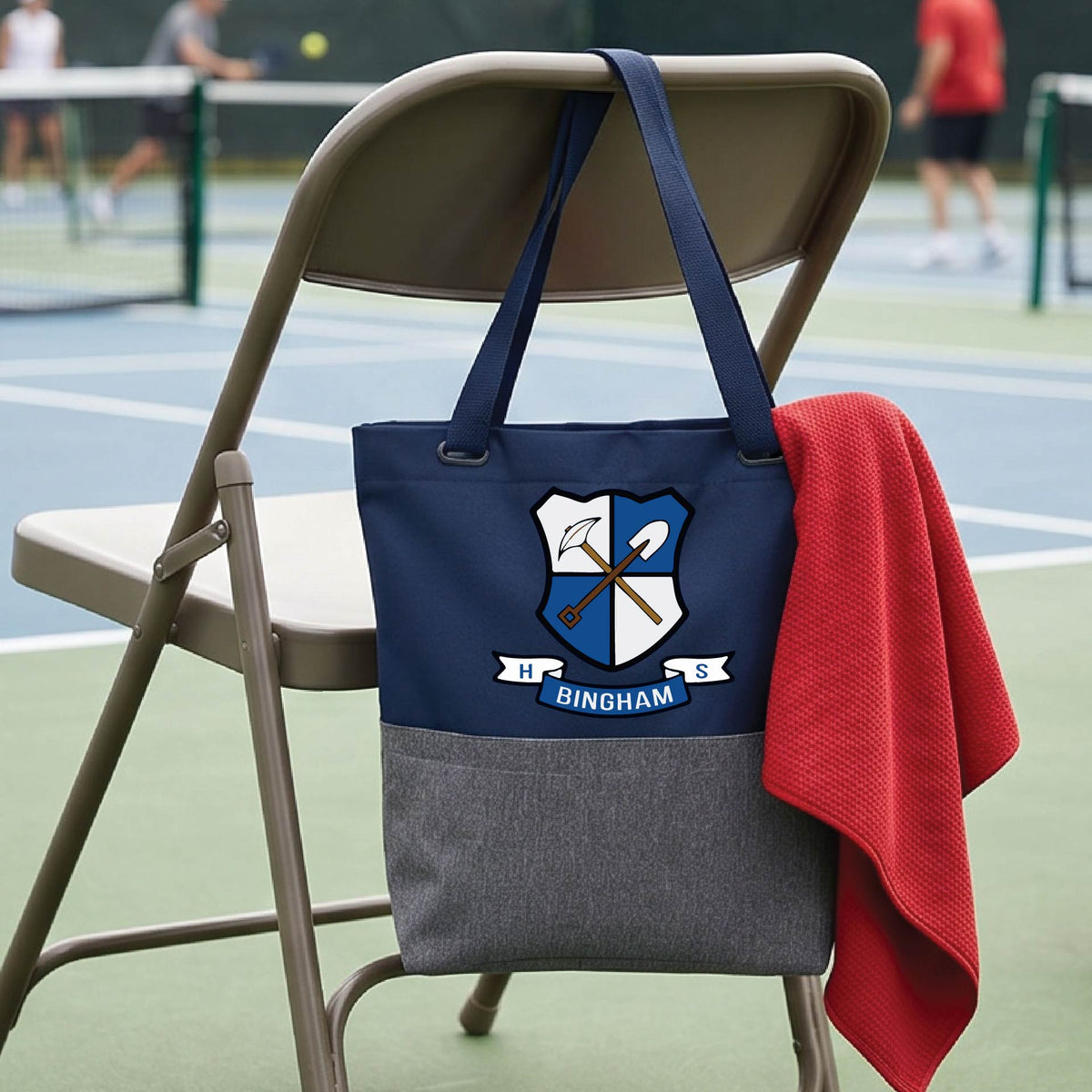 Bingham High School Pickleball Tote Bag Sports Tote for Pickleball Players Gift Court Carryall Team Gift