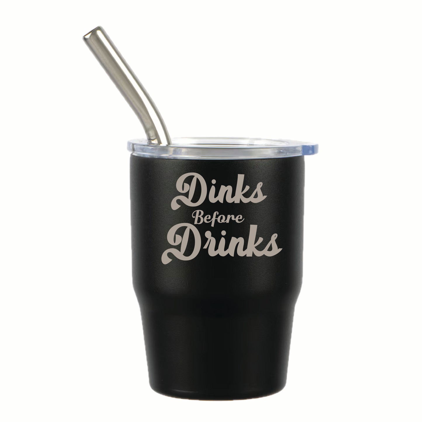Pickleball "Here's to You" 3 oz Steel Tumblers | Party Favors Celebration Designs  | Fun Pickleball Gifts