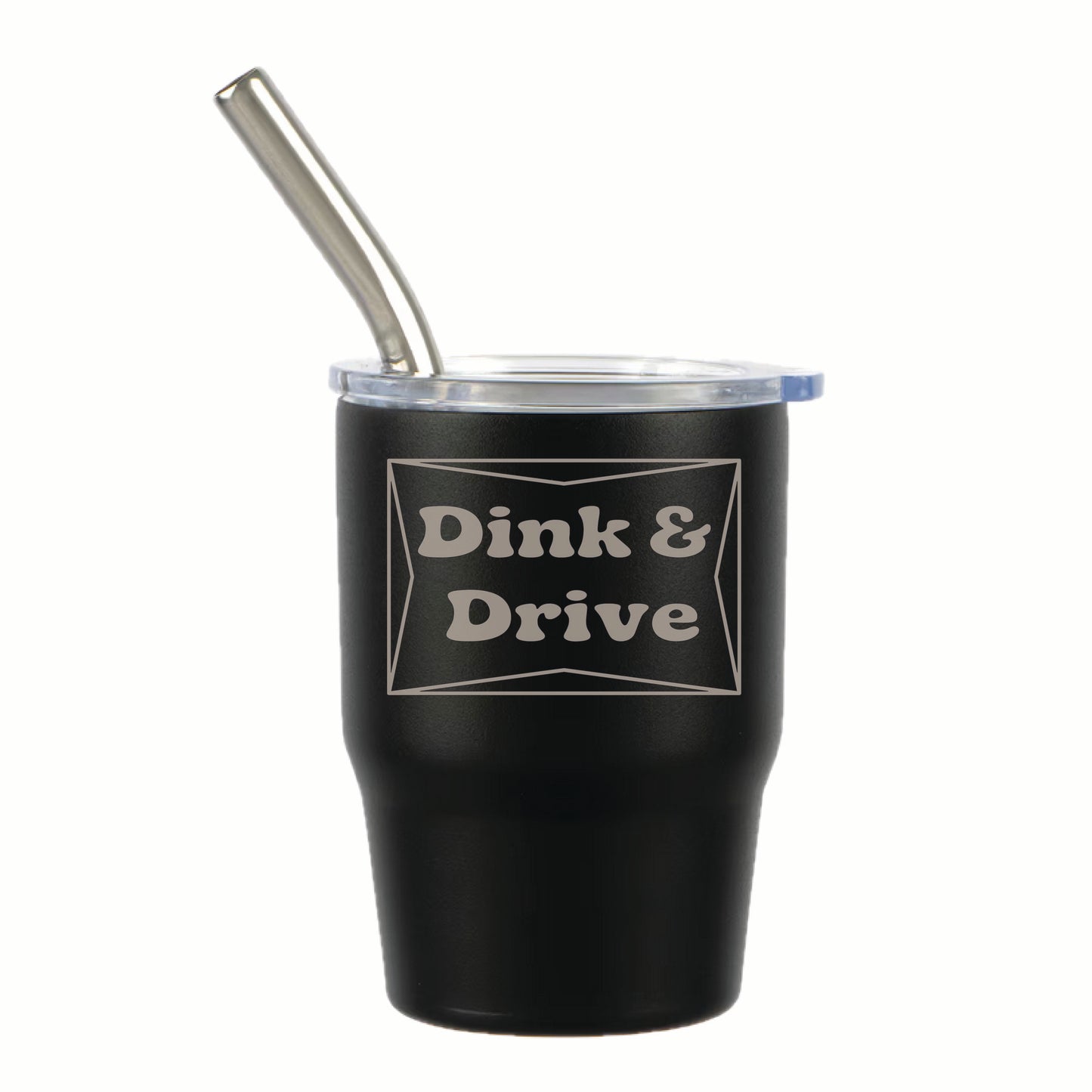 Pickleball "Here's to You" 3 oz Steel Tumblers | Party Favors Celebration Designs  | Fun Pickleball Gifts