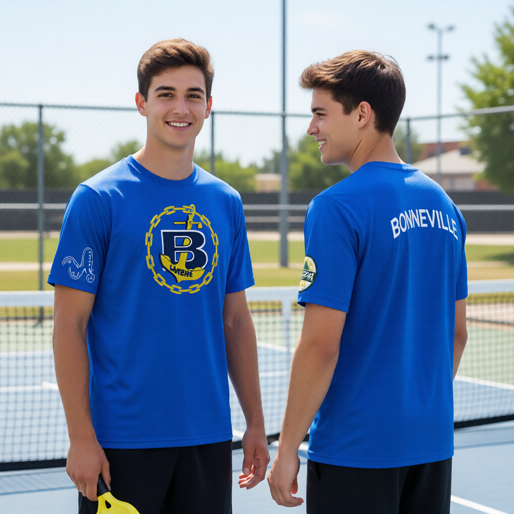 Bonneville High UHSPA | Men's Short Sleeve Crewneck T-Shirts | 100% Polyester