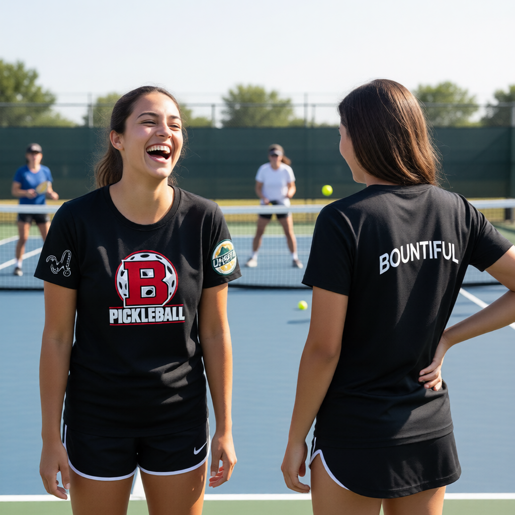 Bountiful High Official UHSPA | Women's Short Sleeve Crewneck T-Shirts | 100% Polyester