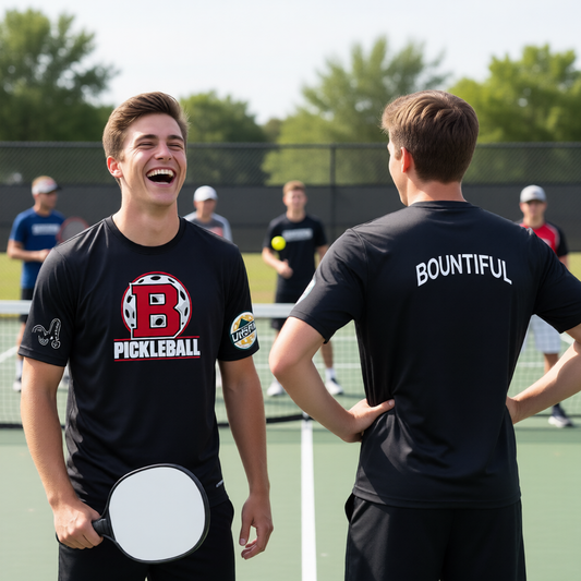 Bountiful High Official Design USHPA | Men's Short Sleeve Crewneck T-Shirts | 100% Polyester
