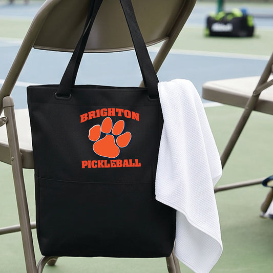 Brighton High School Pickleball Tote Bag Sports Tote for Pickleball Players Gift Court Carryall Team Gift