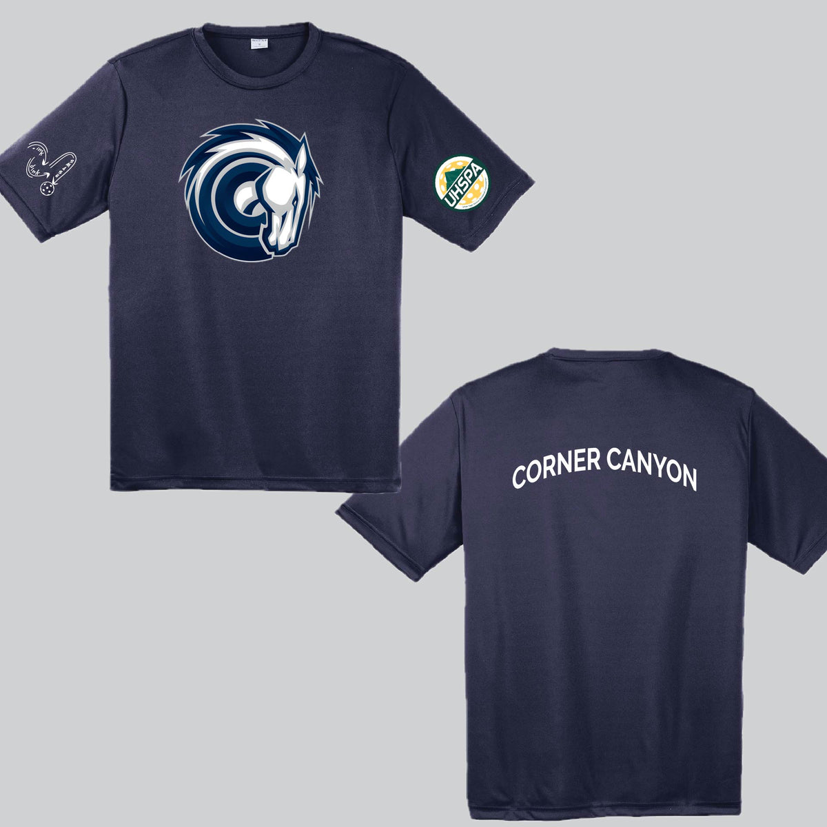 Corner Canyon High USHPA | Men's Short Sleeve Crewneck T-Shirts | 100% Polyester