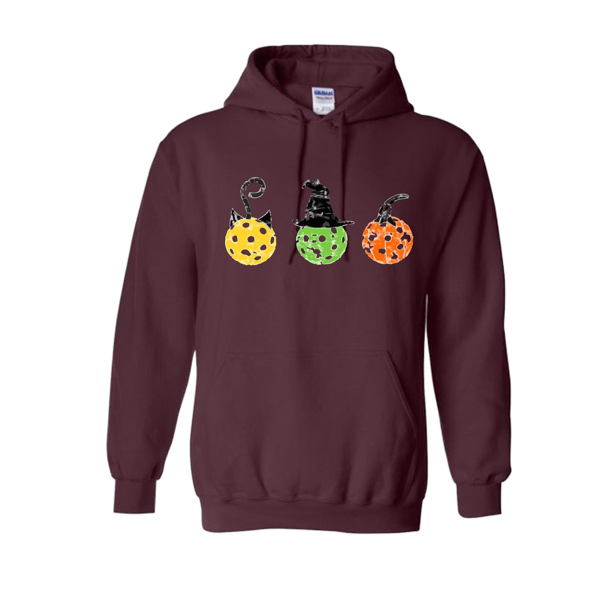 Cat Witch Pumpkin | Unisex Hoodie Athletic Sweatshirt | 50% Cotton/50% Polyester