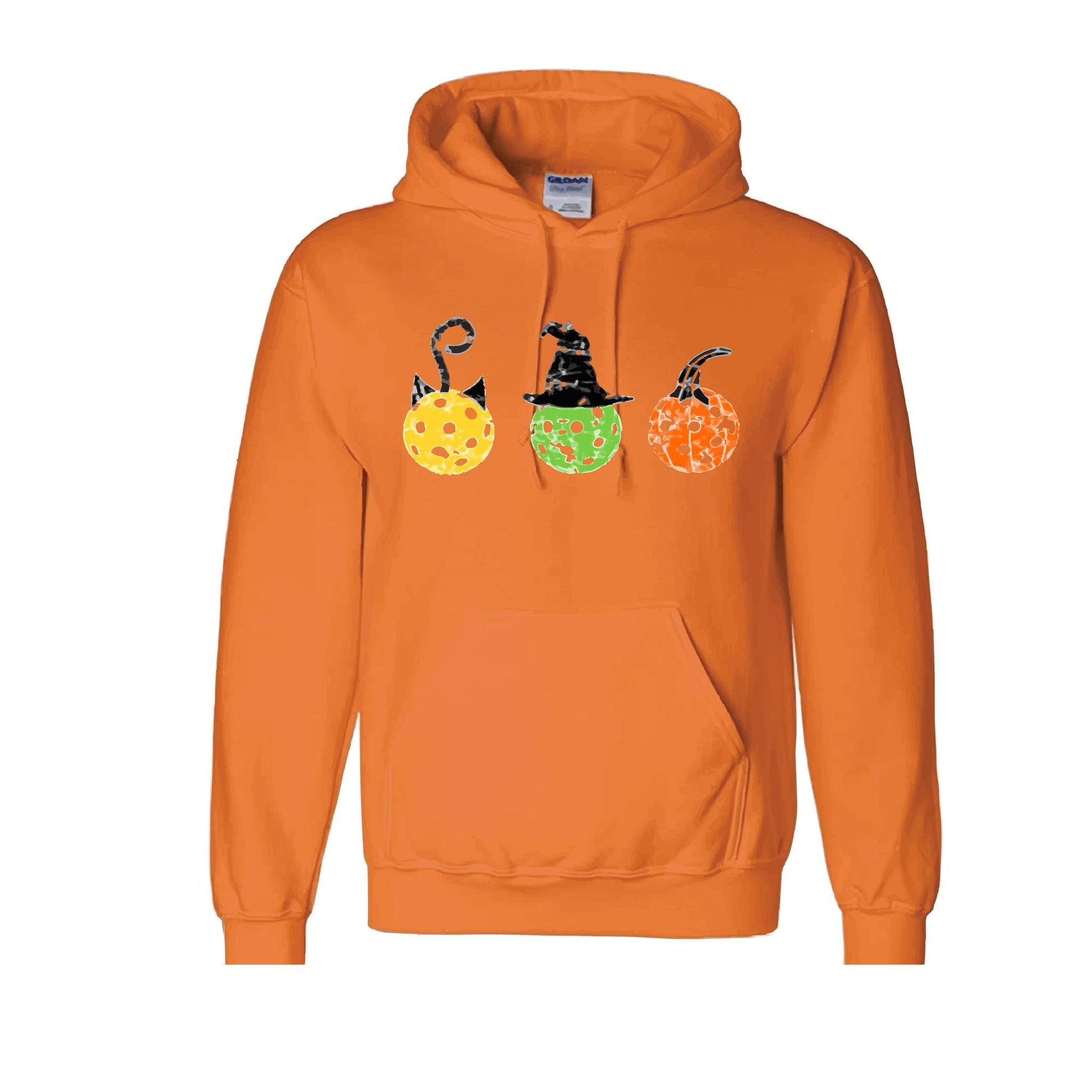 Cat Witch Pumpkin | Unisex Hoodie Athletic Sweatshirt | 50% Cotton/50% Polyester