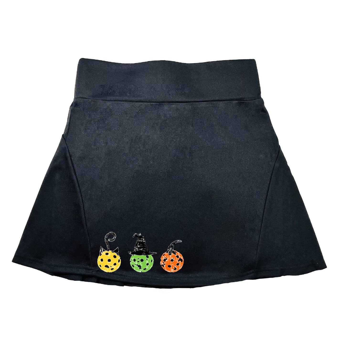 Cat Witch Pumpkin | Women's Flirty Pickleball Skort