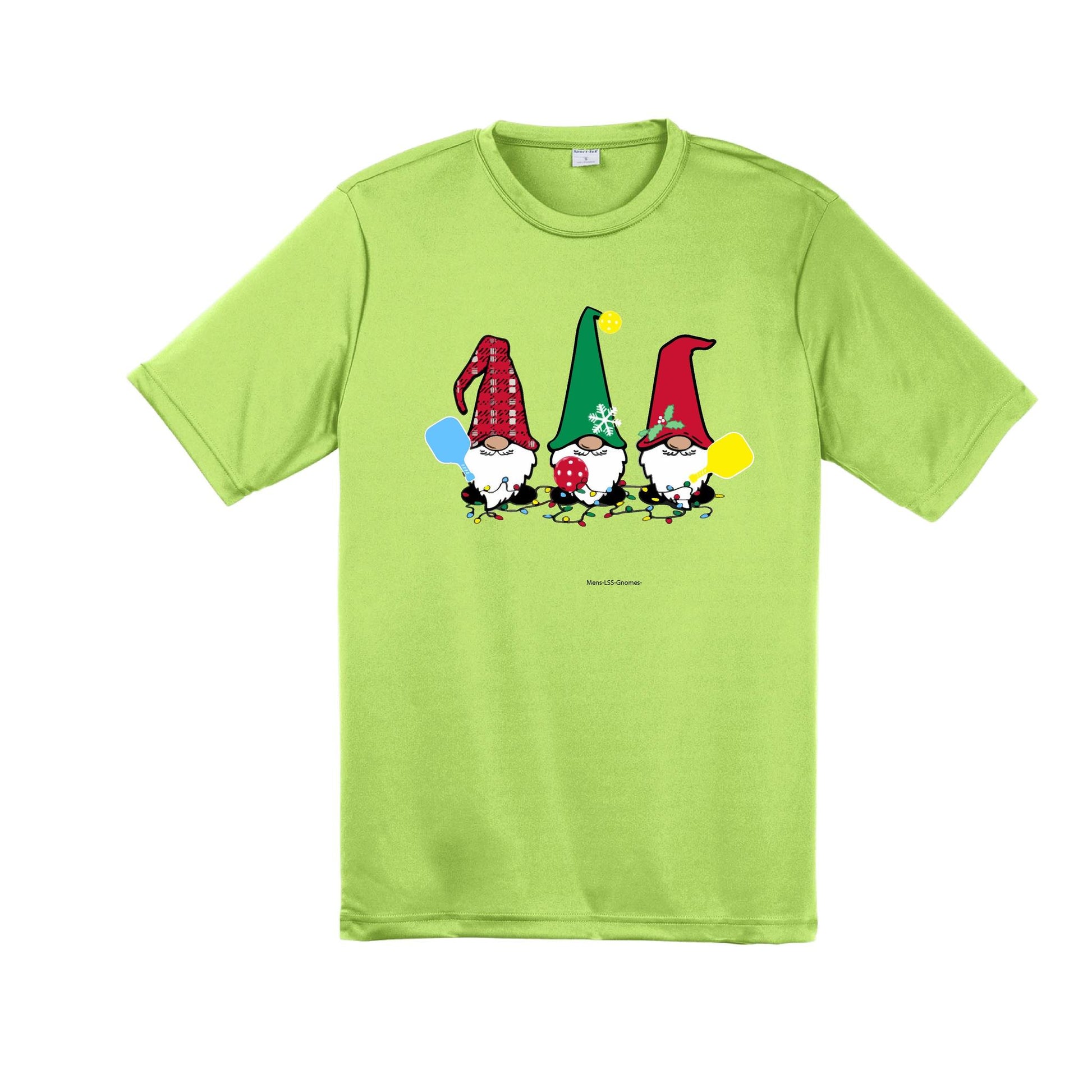 Christmas Gnomes | Men's Short Sleeve Athletic Performance T-Shirt | 100% Polyester