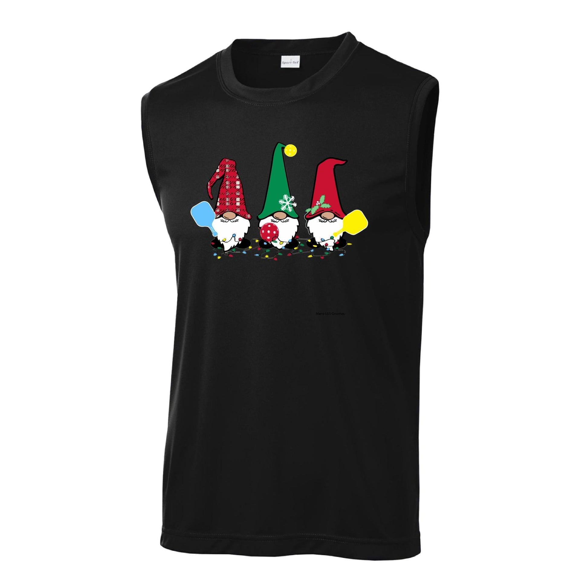 Christmas Gnomes | Men's Sleeveless Athletic Performance T-Shirt | 100% Polyester