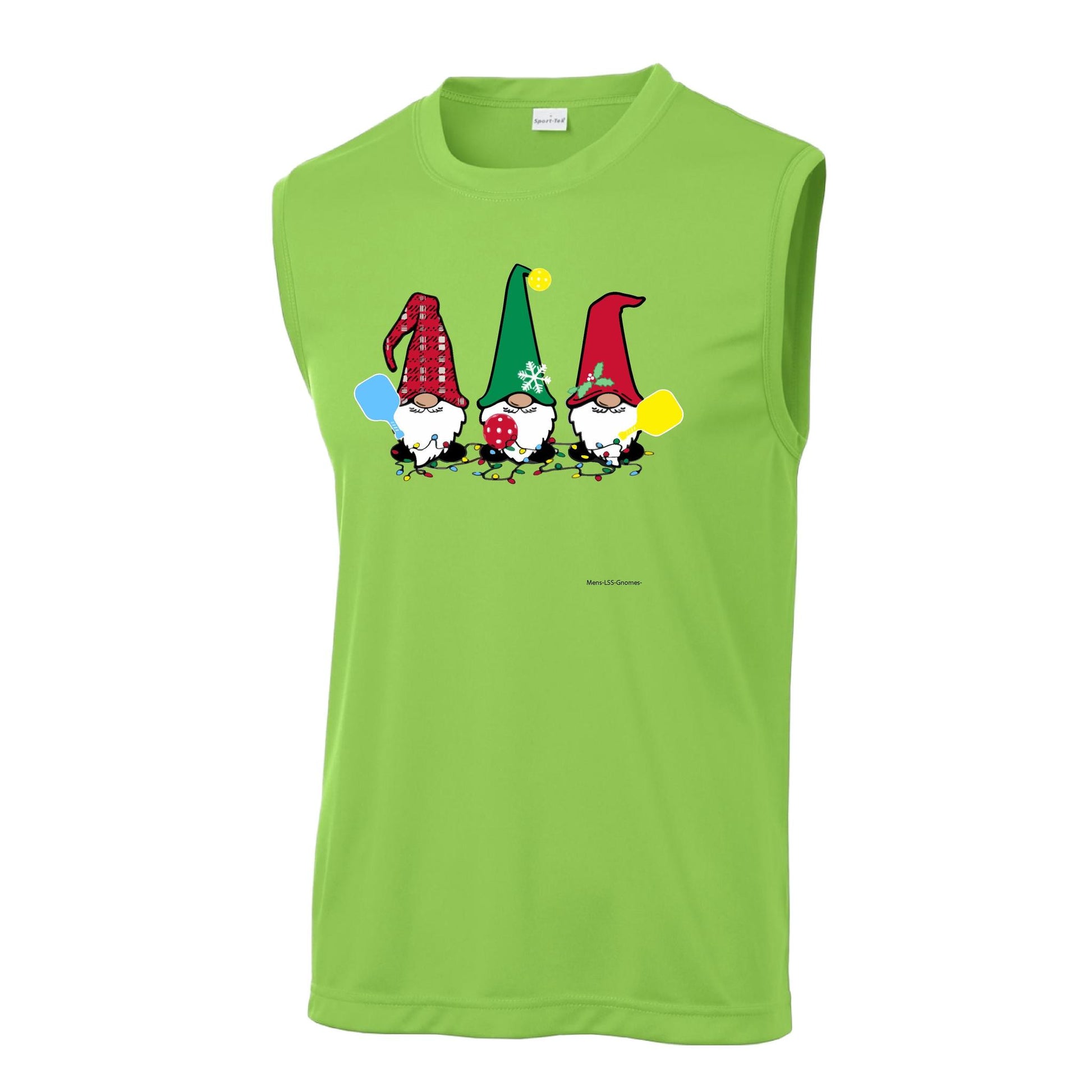 Christmas Gnomes | Men's Sleeveless Athletic Performance T-Shirt | 100% Polyester
