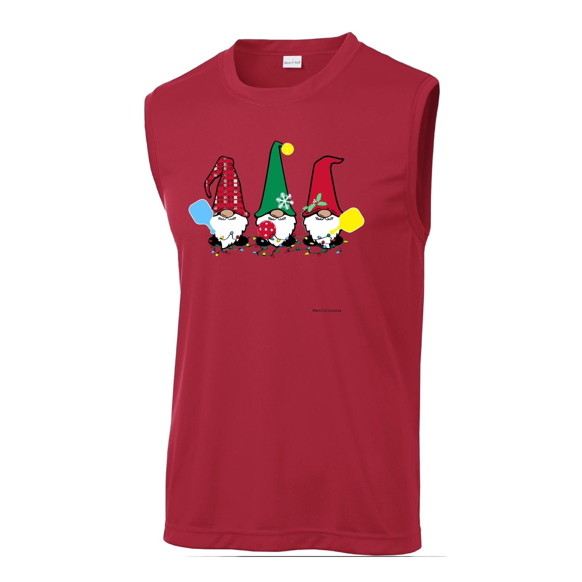 Christmas Gnomes | Men's Sleeveless Athletic Performance T-Shirt | 100% Polyester