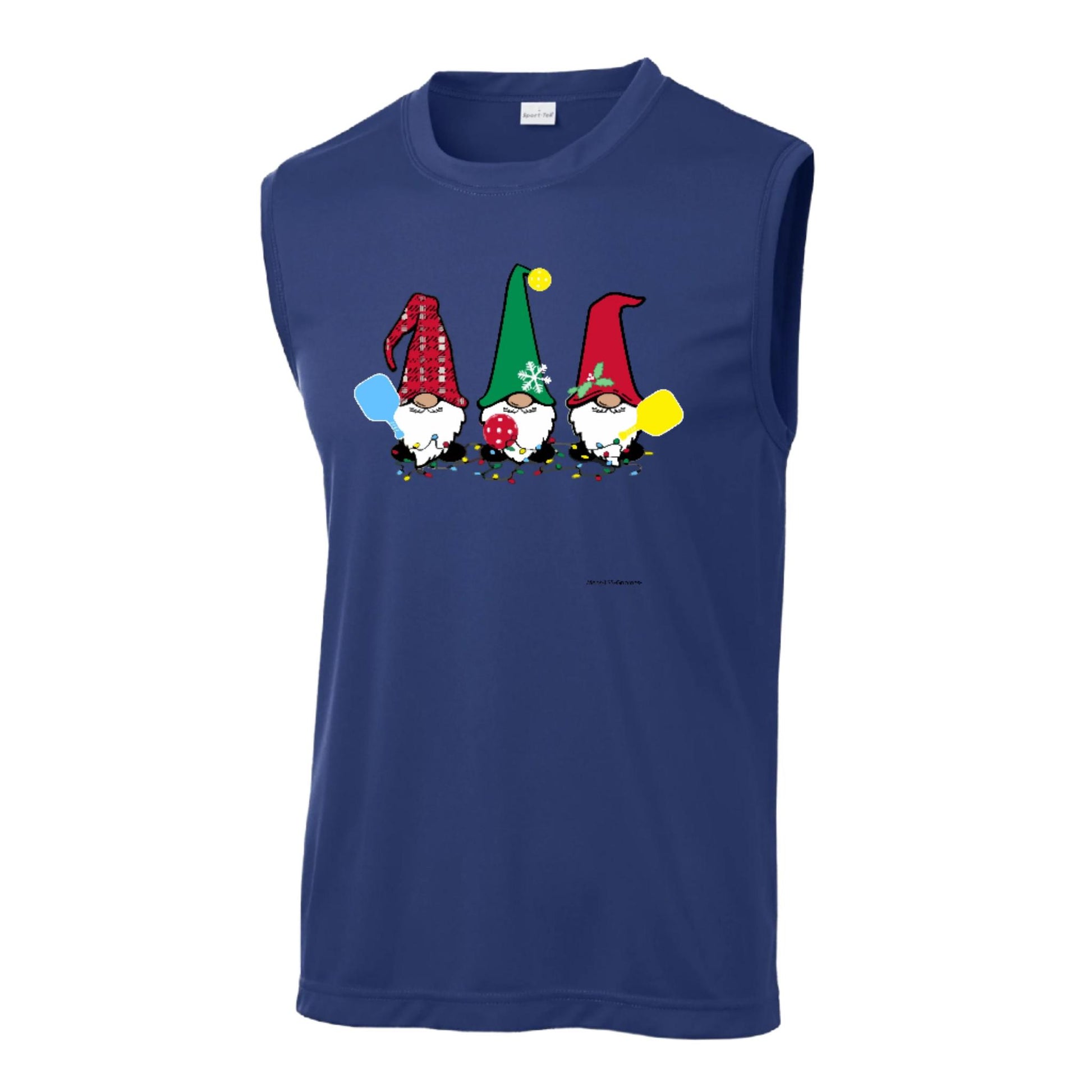 Christmas Gnomes | Men's Sleeveless Athletic Performance T-Shirt | 100% Polyester