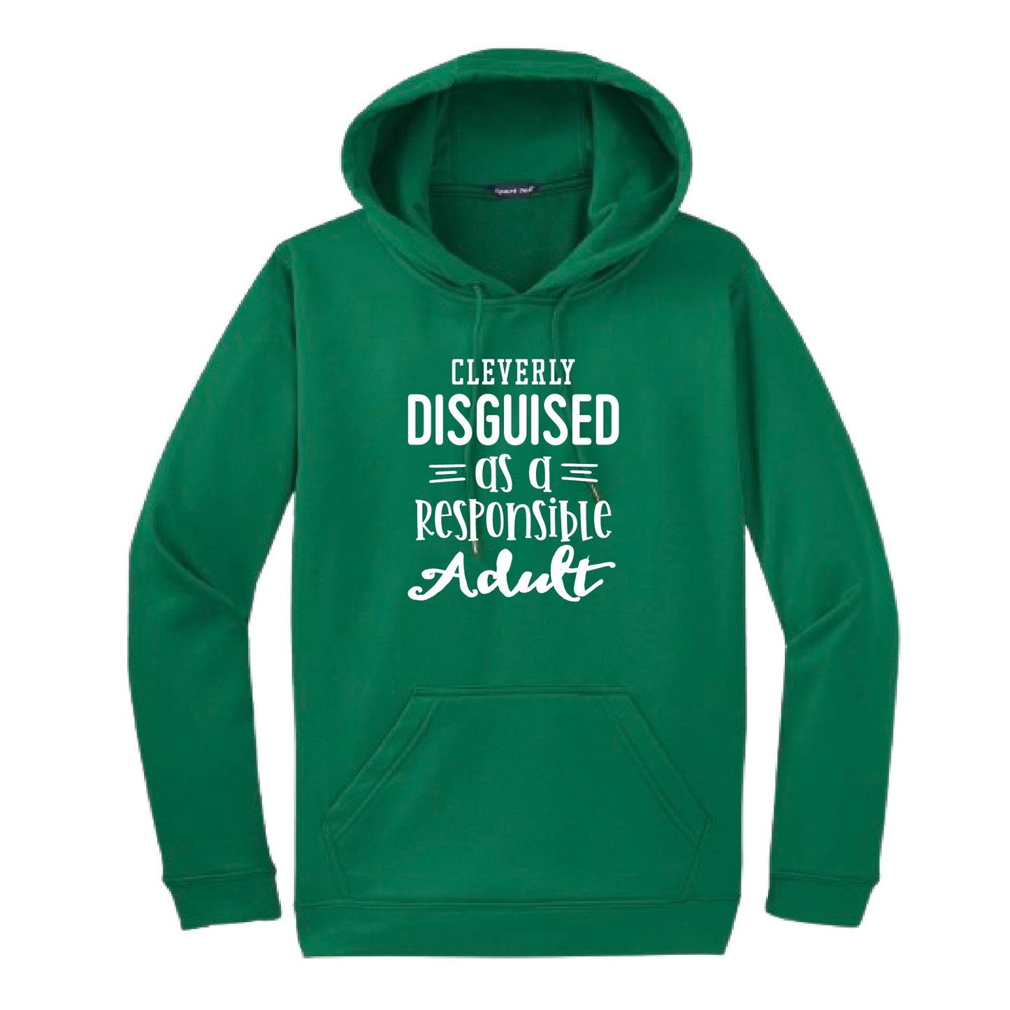 Cleverly Disguised as a Responsible Adult | Unisex Hoodie Athletic Sweatshirt | 50% Cotton/50% Polyester