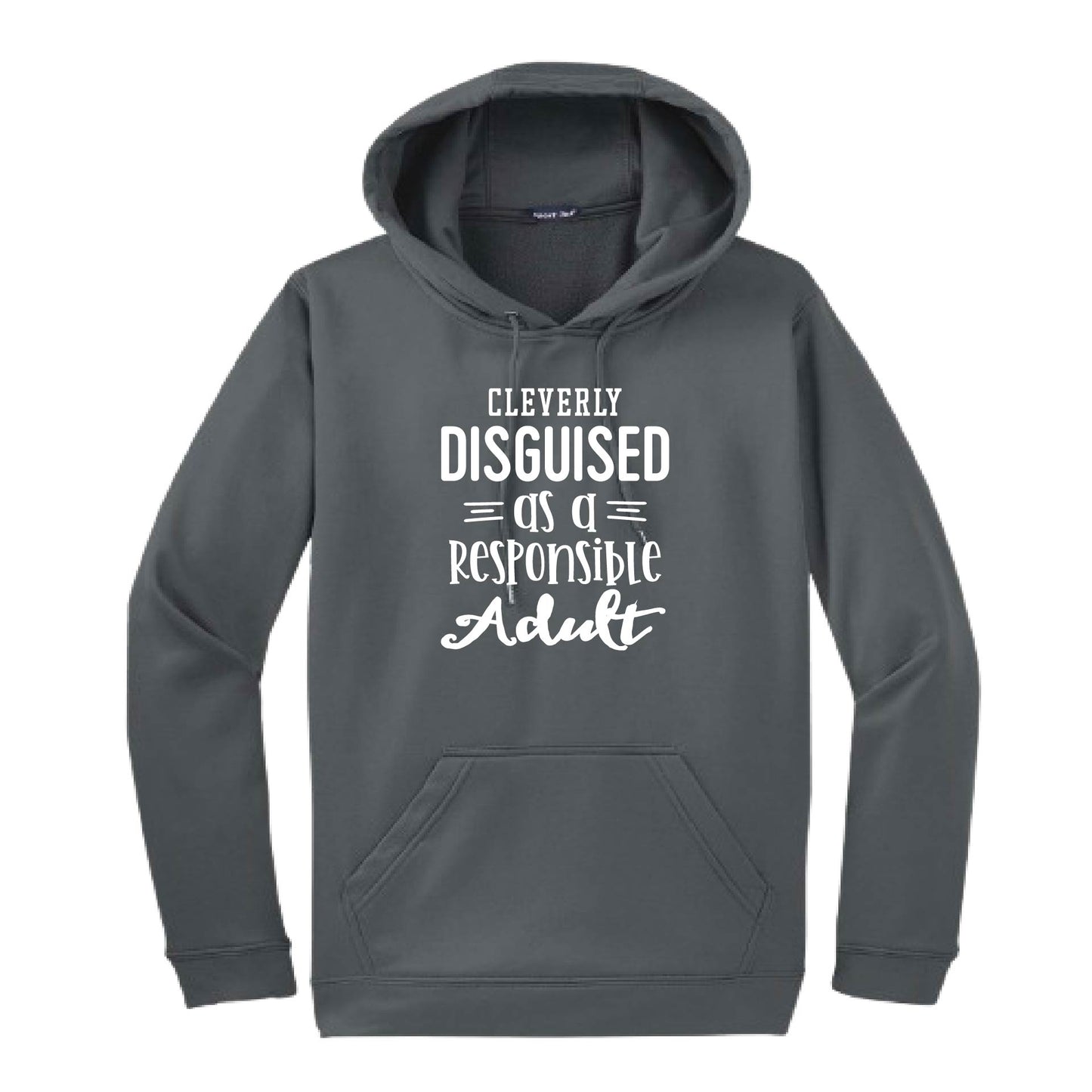 Cleverly Disguised as a Responsible Adult | Unisex Hoodie Athletic Sweatshirt | 50% Cotton/50% Polyester