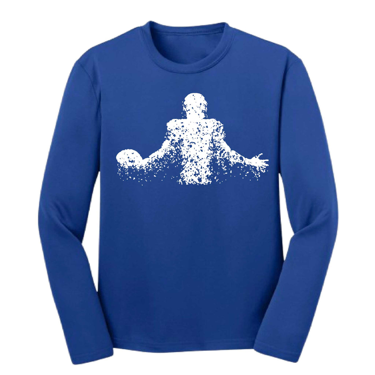 Coming Alive Football | Youth Long Sleeve Football T-Shirts | 100% Polyester