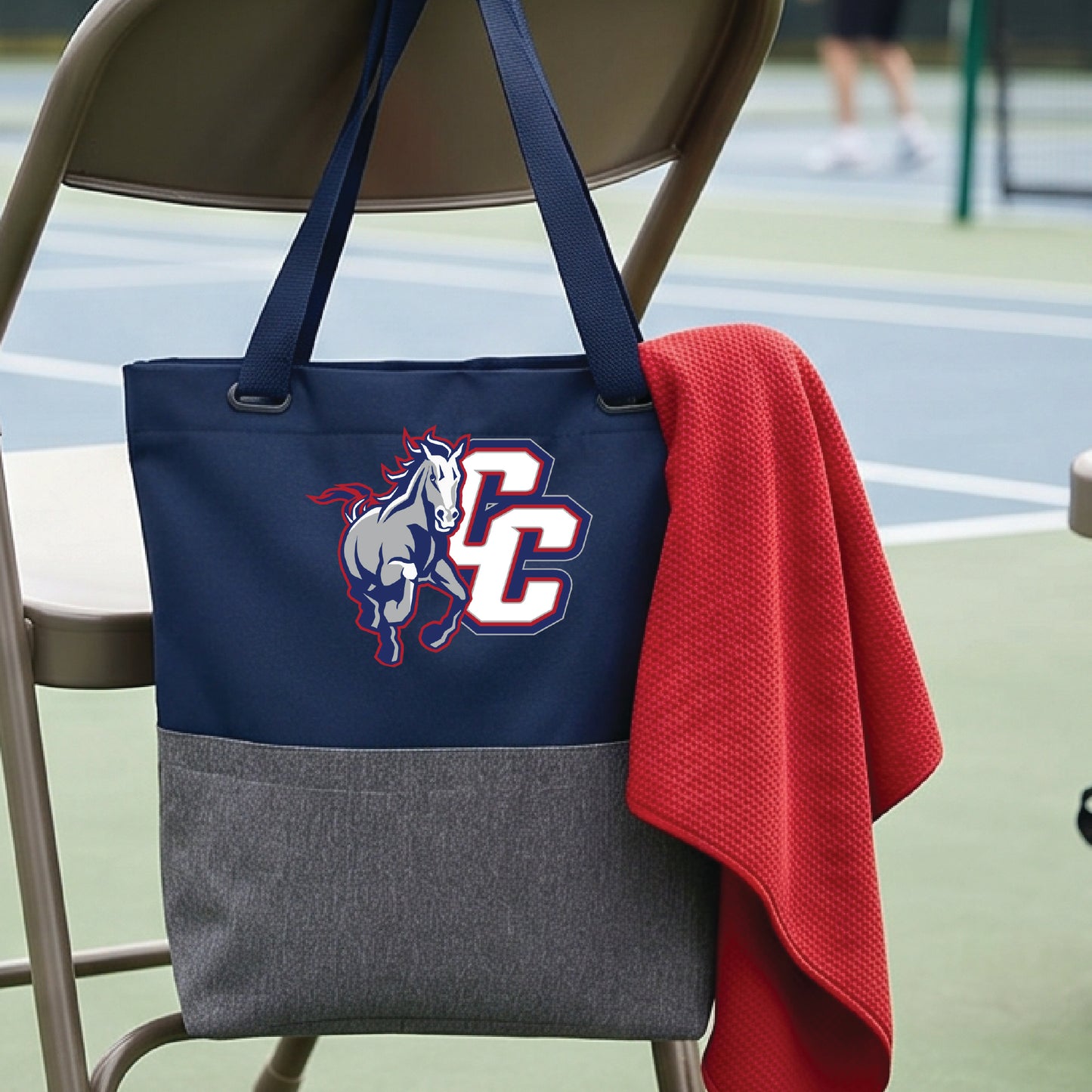 Crimson Cliffs High School Pickleball Tote Bag Sports Tote for Pickleball Players Gift Court Carryall Team Gift