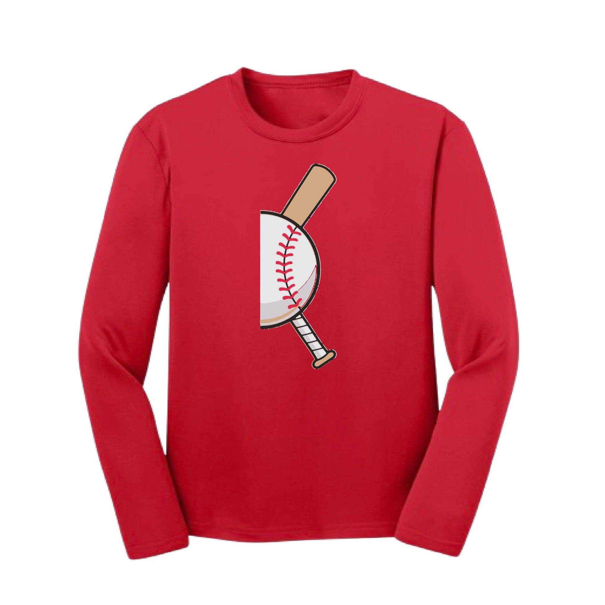 Curveball | Youth Long Sleeve Baseball Performance T-Shirts | 100% Polyester