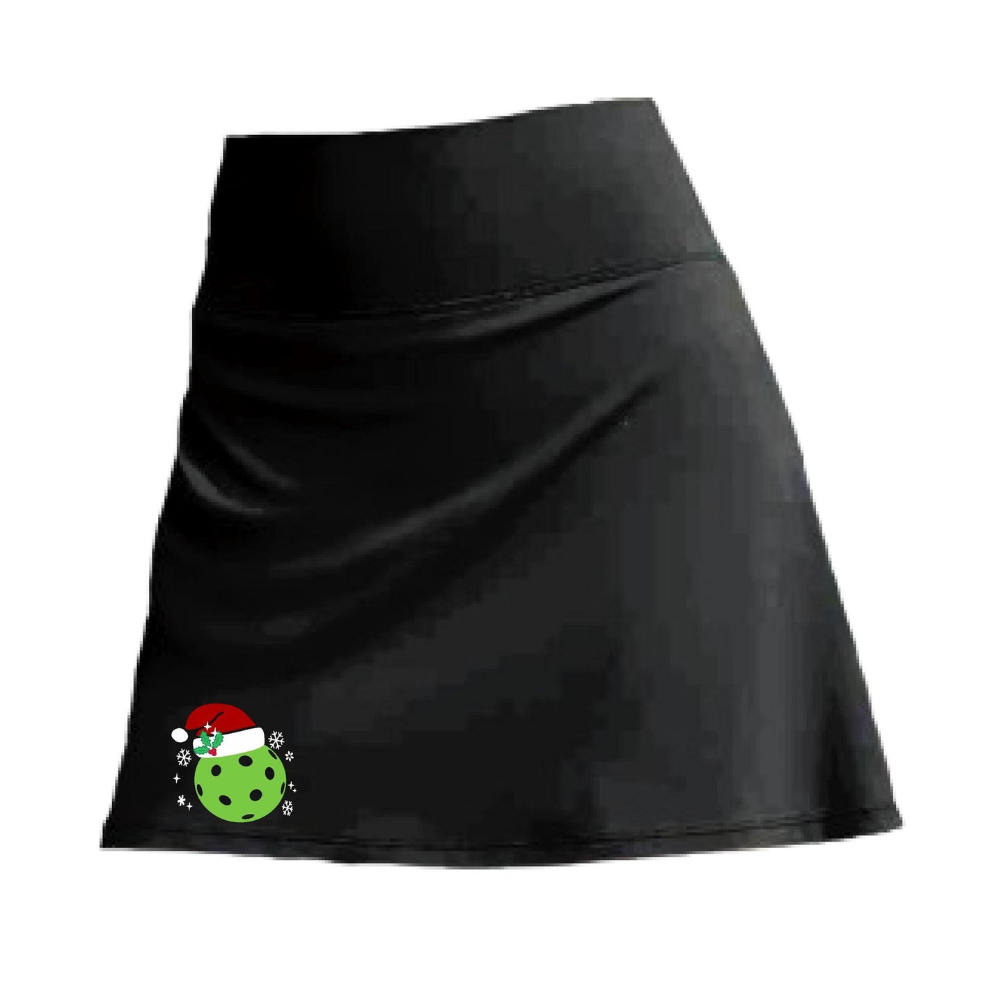 Custom Two Skorts Set (Black & Grey) Christmas Designs | Pickleball Women’s Skorts | High-Performance Skorts with Shorts and Pockets