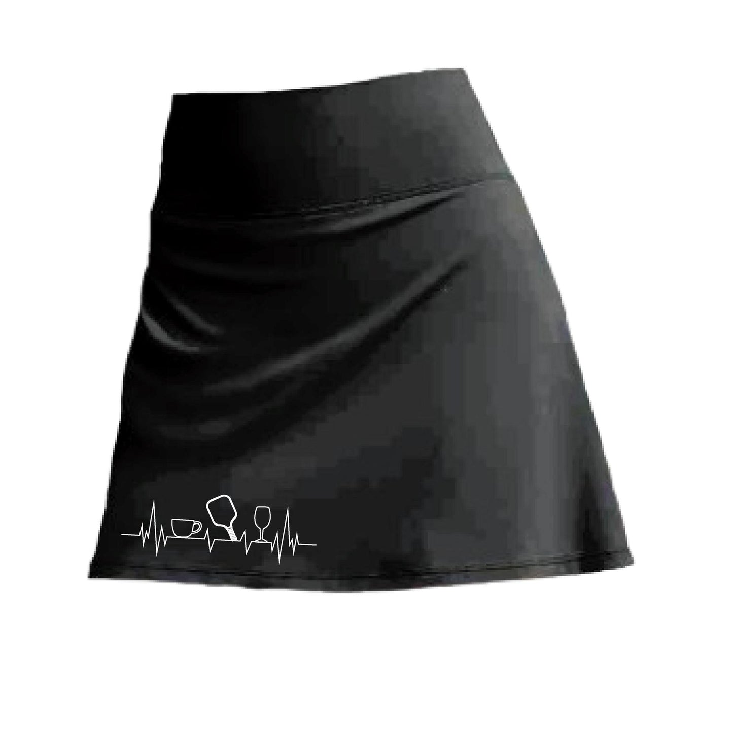 Custom Two Skorts Set (Black & Grey) | Pickleball Women’s Skorts | High-Performance Skorts with Shorts and Pockets