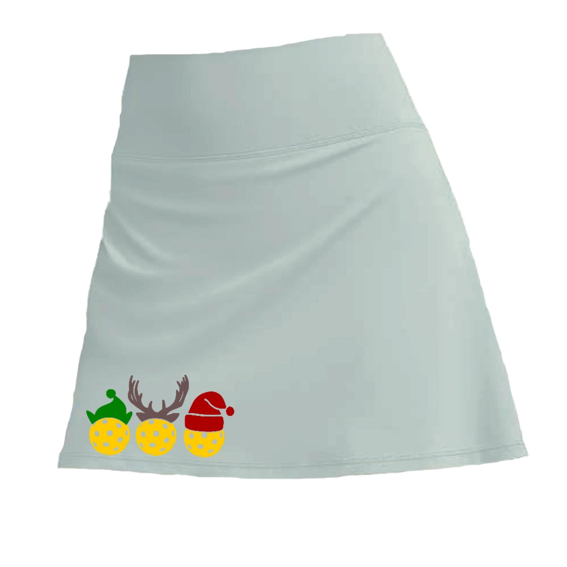 Custom Two Skorts Set (Pink & Blue) Christmas Designs | Pickleball Women’s Skorts | High-Performance Skorts with Shorts and Pockets
