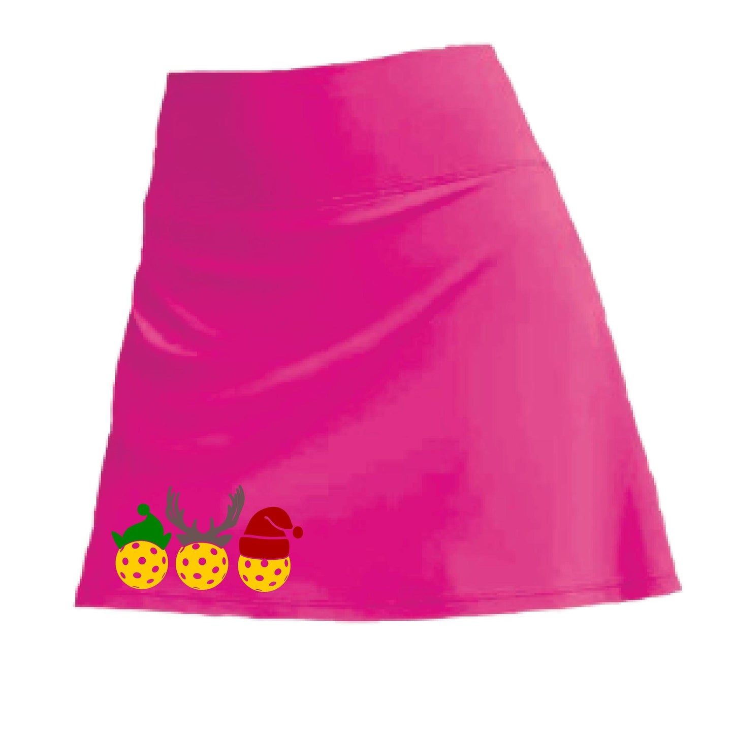 Custom Two Skorts Set (Pink & Blue) Christmas Designs | Pickleball Women’s Skorts | High-Performance Skorts with Shorts and Pockets