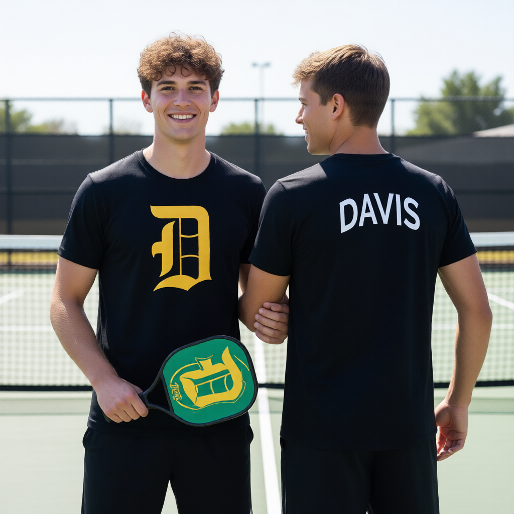 Davis High USHPA | Men's Short Sleeve Crewneck T-Shirts | 100% Polyester
