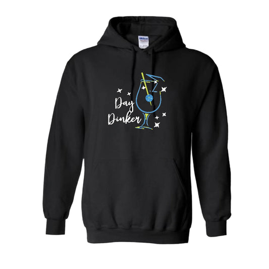 Day Dinker Pickleball Olive | Unisex Hoodie Athletic Sweatshirt | 50% Cotton/50% Polyester